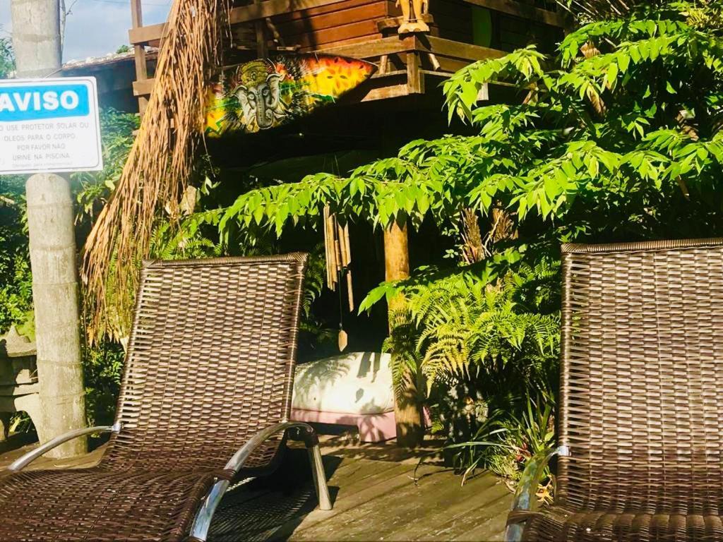 Ganesh Chalés Praia de Boraceia Esterno foto
